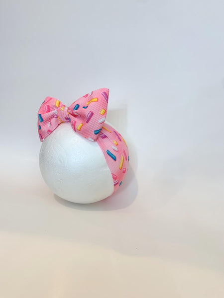 Sprinkles Pink Mini Bow Headwrap