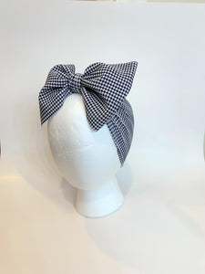 Houndstooth Black White Headwrap