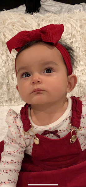 Maroon Mini Bow Headwrap