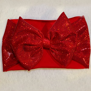 Red Shimmer Headwrap