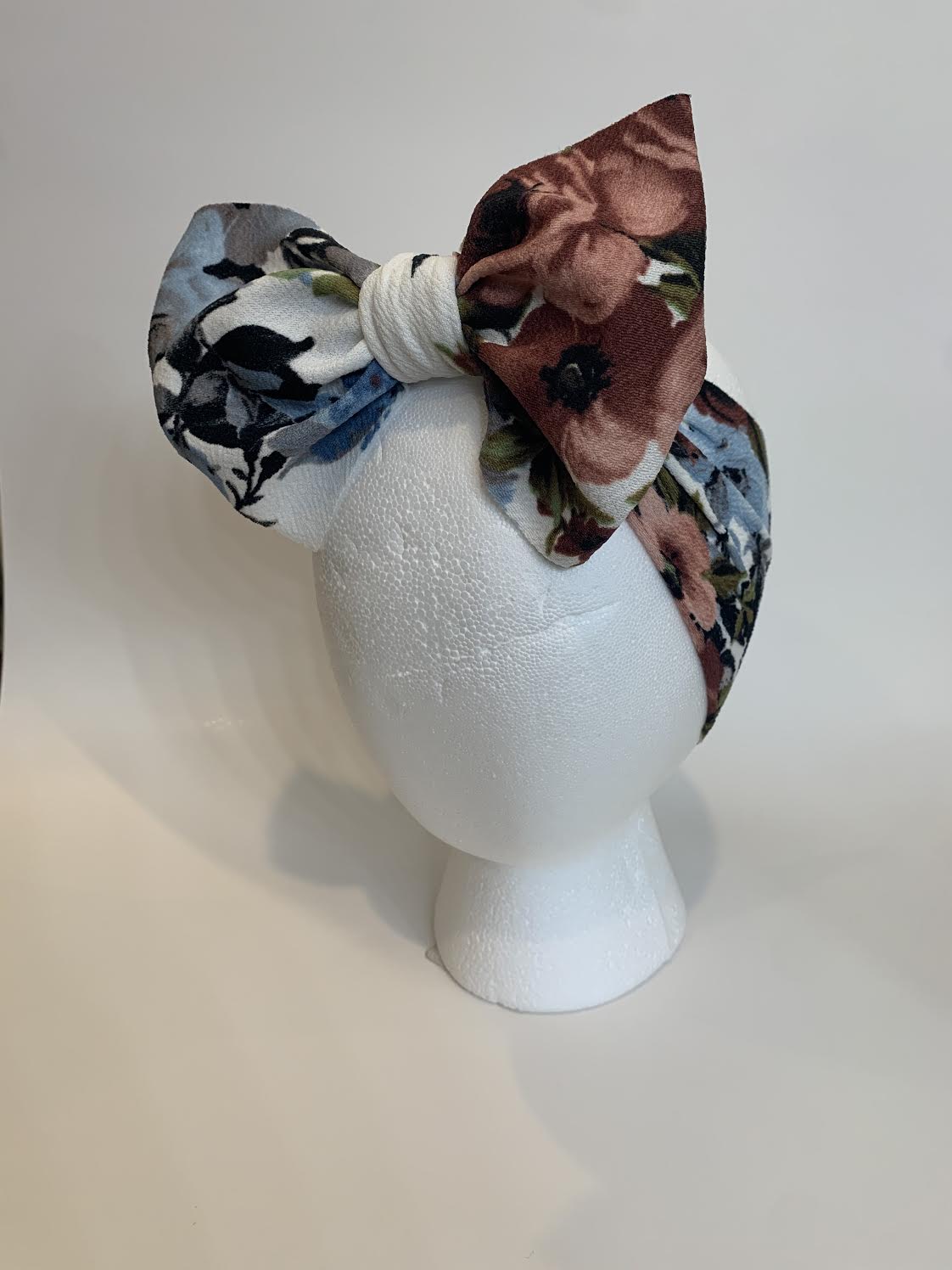 Blue Floral Headwrap