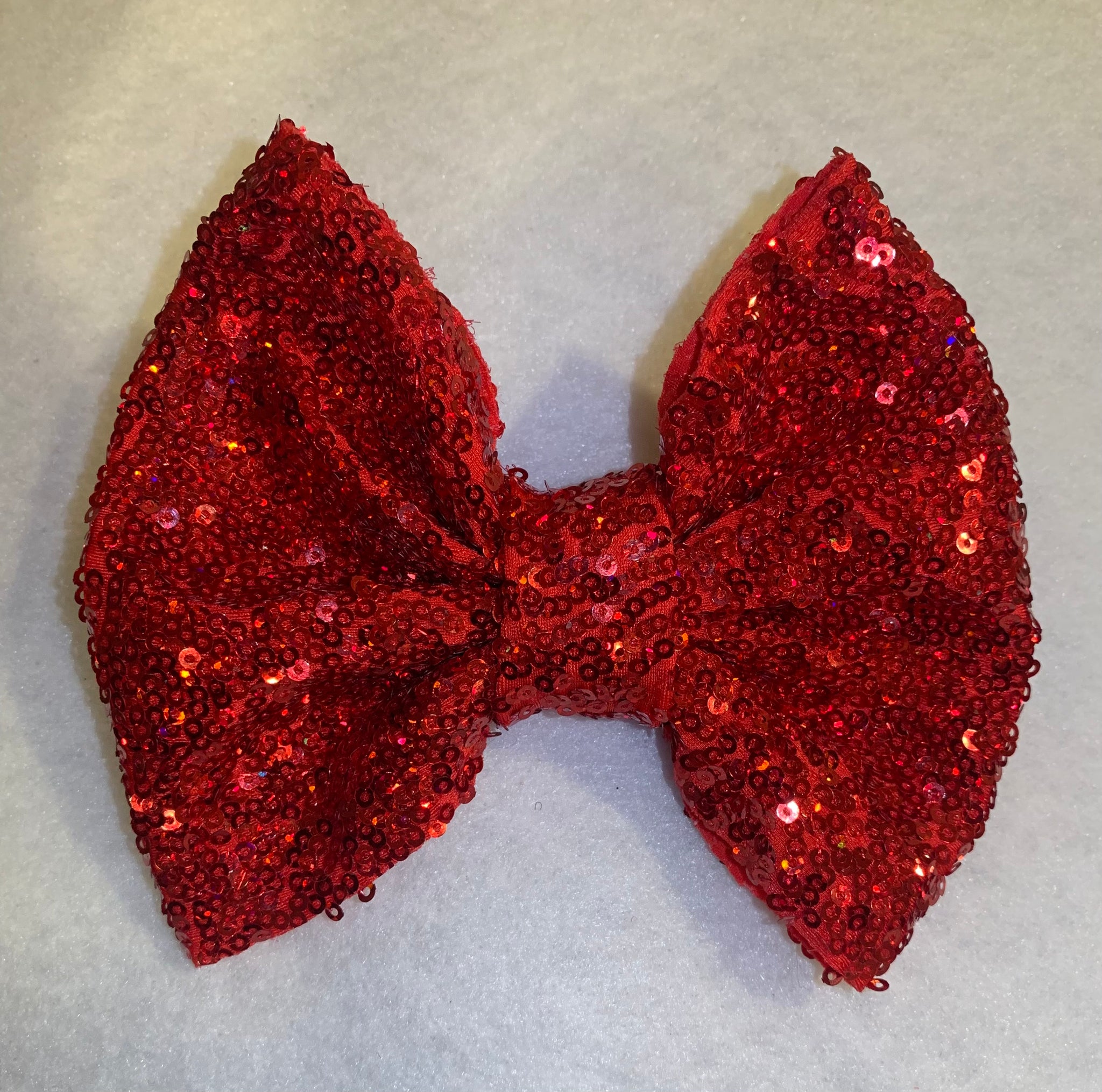 Red Sequins Bow