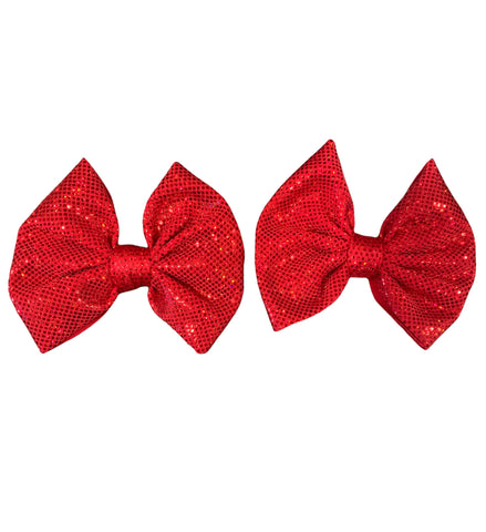 Red Shimmer Bow