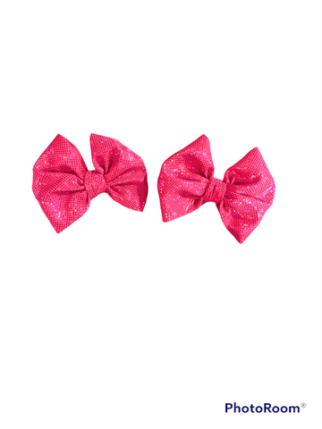 Hot pink Shimmer Bows